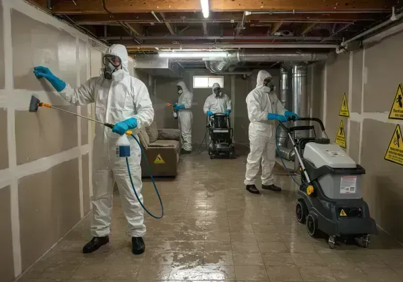 Basement Moisture Removal and Structural Drying process in Tompkinsville, KY